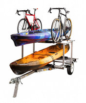 Right On Ruff - Sport Galvanized Kayak Trailer with Box Rack, Trailer, Right On, , , at Festive Water Paddlesports