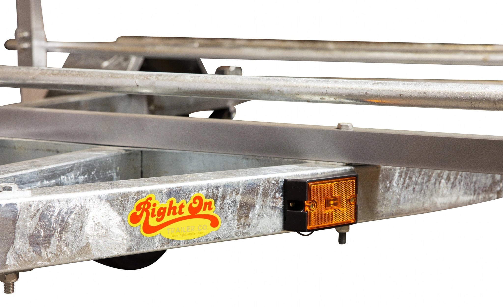 Right On Ruff - Sport Galvanized Kayak Trailer with Box Rack, Trailer, Right On, , , at Festive Water Paddlesports