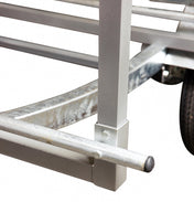 Right On Ruff - Sport Galvanized Kayak Trailer with Box Rack, Trailer, Right On, , , at Festive Water Paddlesports