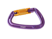 River Station Carabiner - Single, Rescue, River Station Gear, Purple/Gold, , at Festive Water Paddlesports