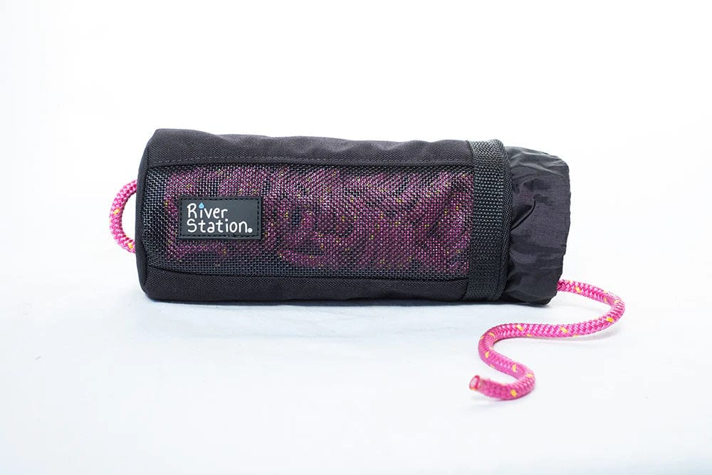 River Station, Throw Bag, River Station Gear, Black, Hot Pink, at Festive Water Paddlesports