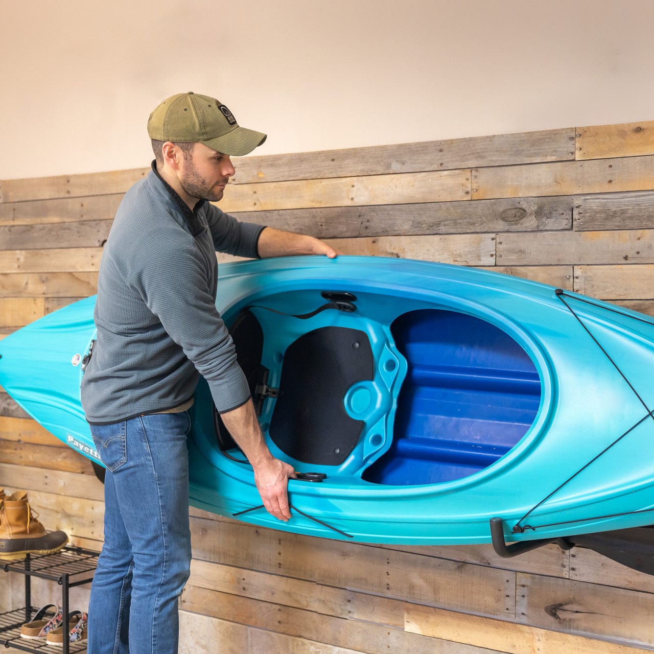 Roanoke Kayak, SUP, & Surfboard Storage Rack | Holds 100 lbs | Pro, Wall Mounted, StoreYourBoard, , , at Festive Water Paddlesports