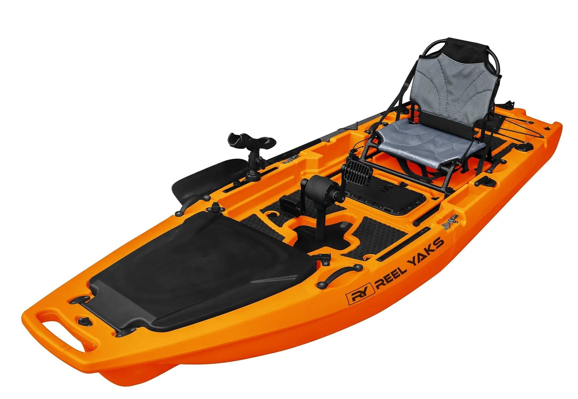 Rocket 9.8ft Propeller Drive Modular Fishing Kayak, Fishing Kayak, ReelYaks, Papaya in 8 - 11 weeks at Festive Water Paddlesports