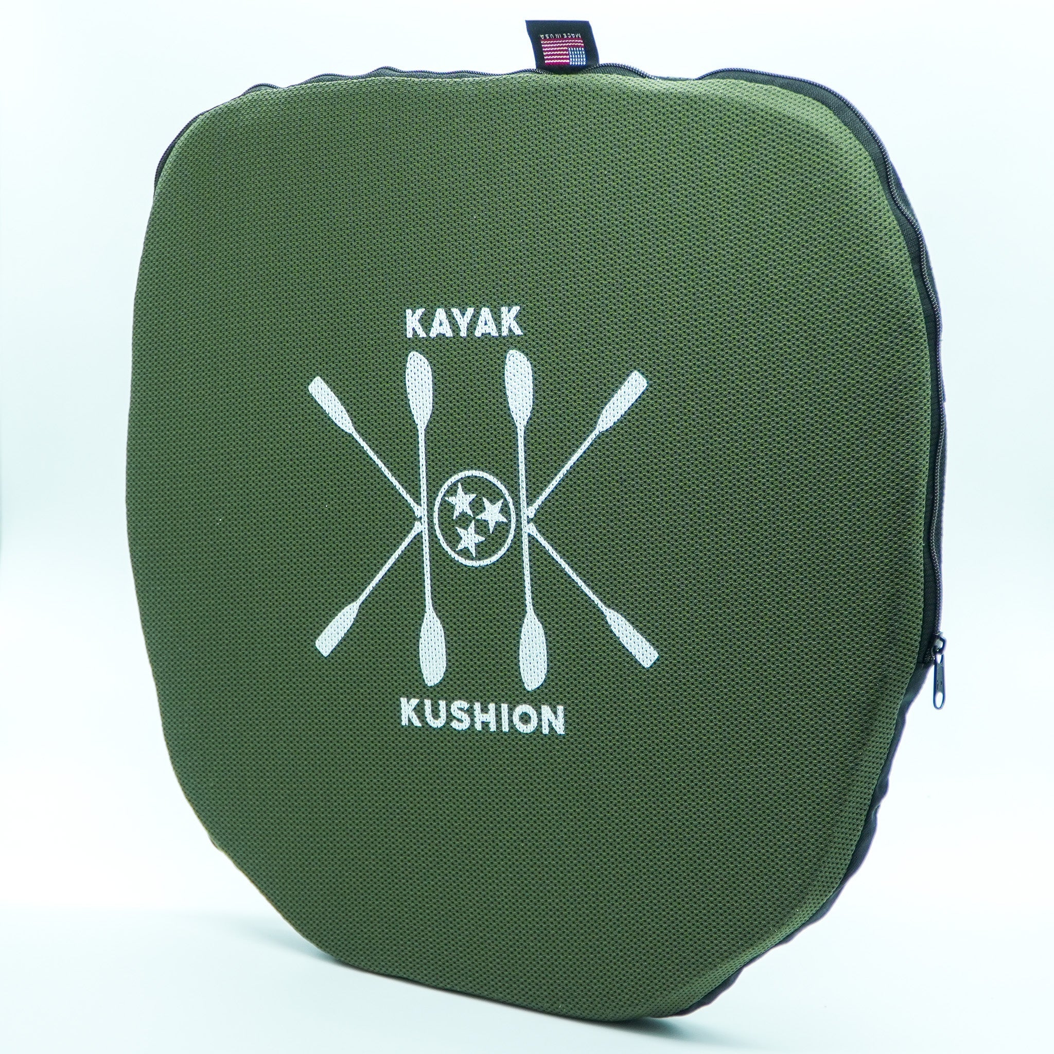 Round Kushion | River Bank Collection, , Kayak Kushion, OG Green Bertha at Festive Water Paddlesports