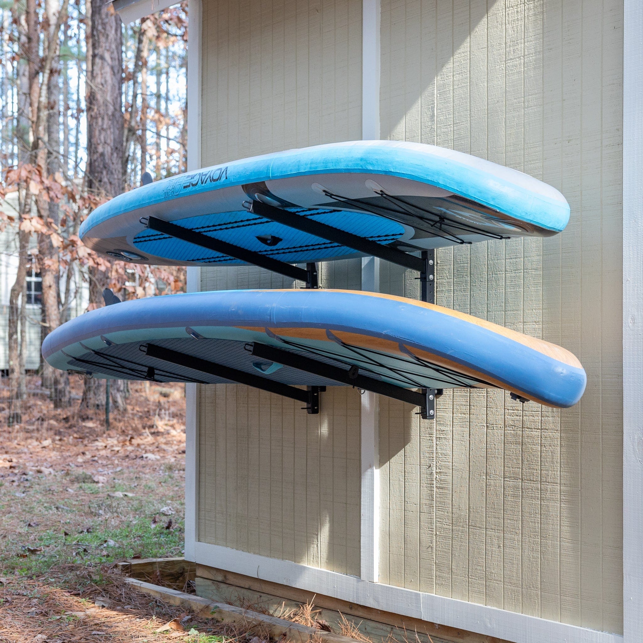 Sandbridge SUP & Surfboard Storage | Outdoor Adjustable Rack | 2 Level, Wall Mounted, StoreYourBoard, , , at Festive Water Paddlesports