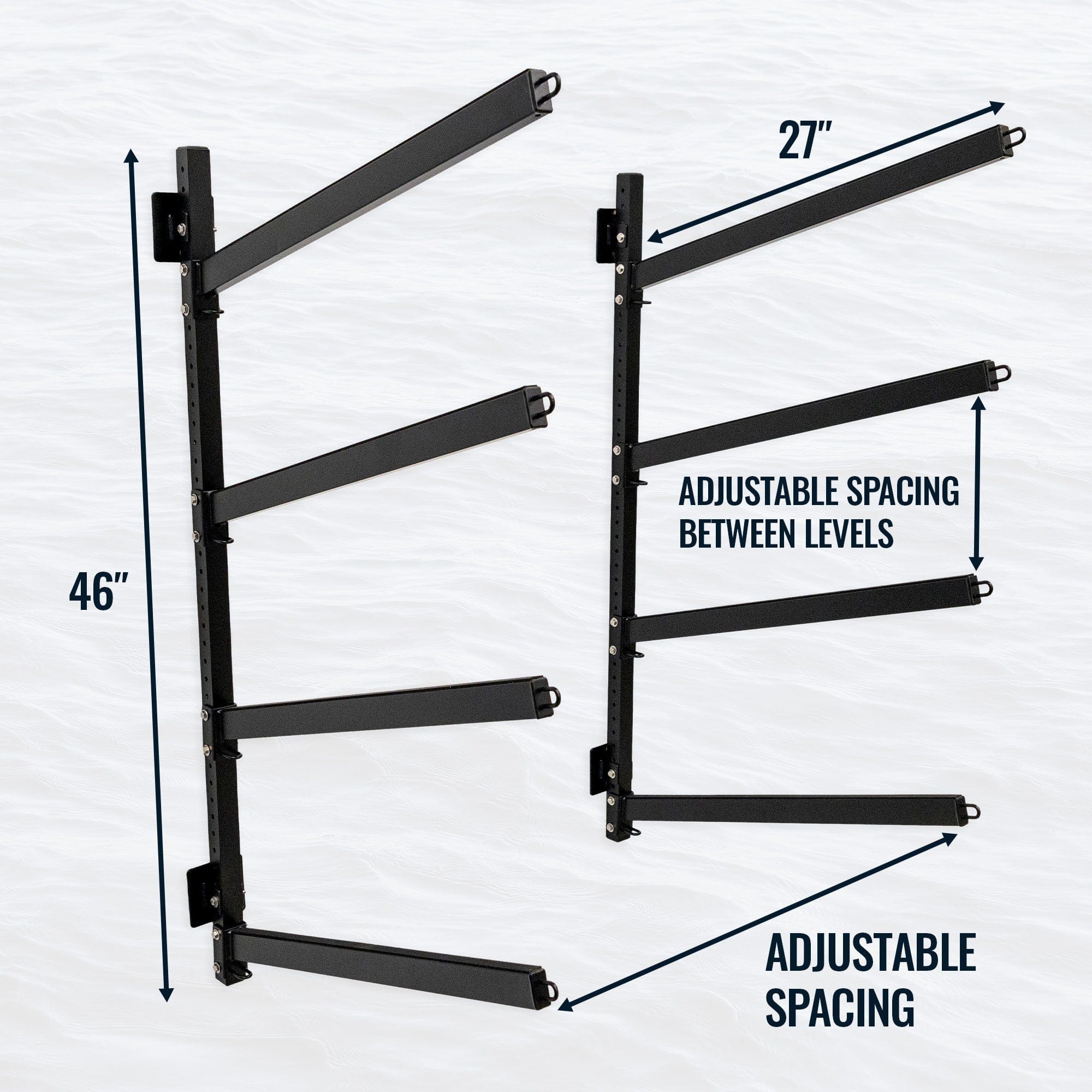 Sandbridge SUP & Surfboard Storage | Outdoor Adjustable Rack | 4 Level, Wall Mounted, StoreYourBoard, , , at Festive Water Paddlesports