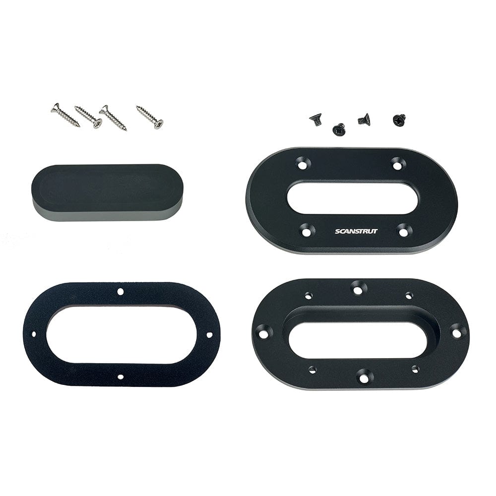 Scanstrut Black Anodized Aluminum Low - Profile Multi Cable Seal f/Cables Up to 15mm [DS - LP - MULTI - BLK], Wire Management, Scanstrut, , , at Festive Water Paddlesports