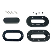 Scanstrut Black Anodized Aluminum Low - Profile Multi Cable Seal f/Cables Up to 15mm [DS - LP - MULTI - BLK], Wire Management, Scanstrut, , , at Festive Water Paddlesports