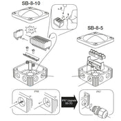 Scanstrut SB - 8 - 5 Junction Box [SB - 8 - 5], Wire Management, Scanstrut, , , at Festive Water Paddlesports