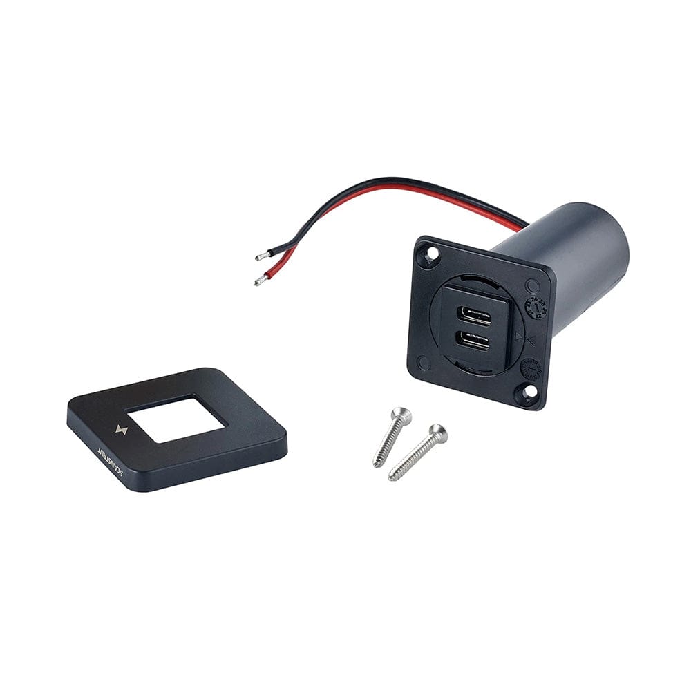 Scanstrut TILE USB - C Interior Charging Socket - 12/24V - Black Bezel [SC - TILE - 20], Accessories, Scanstrut, , , at Festive Water Paddlesports