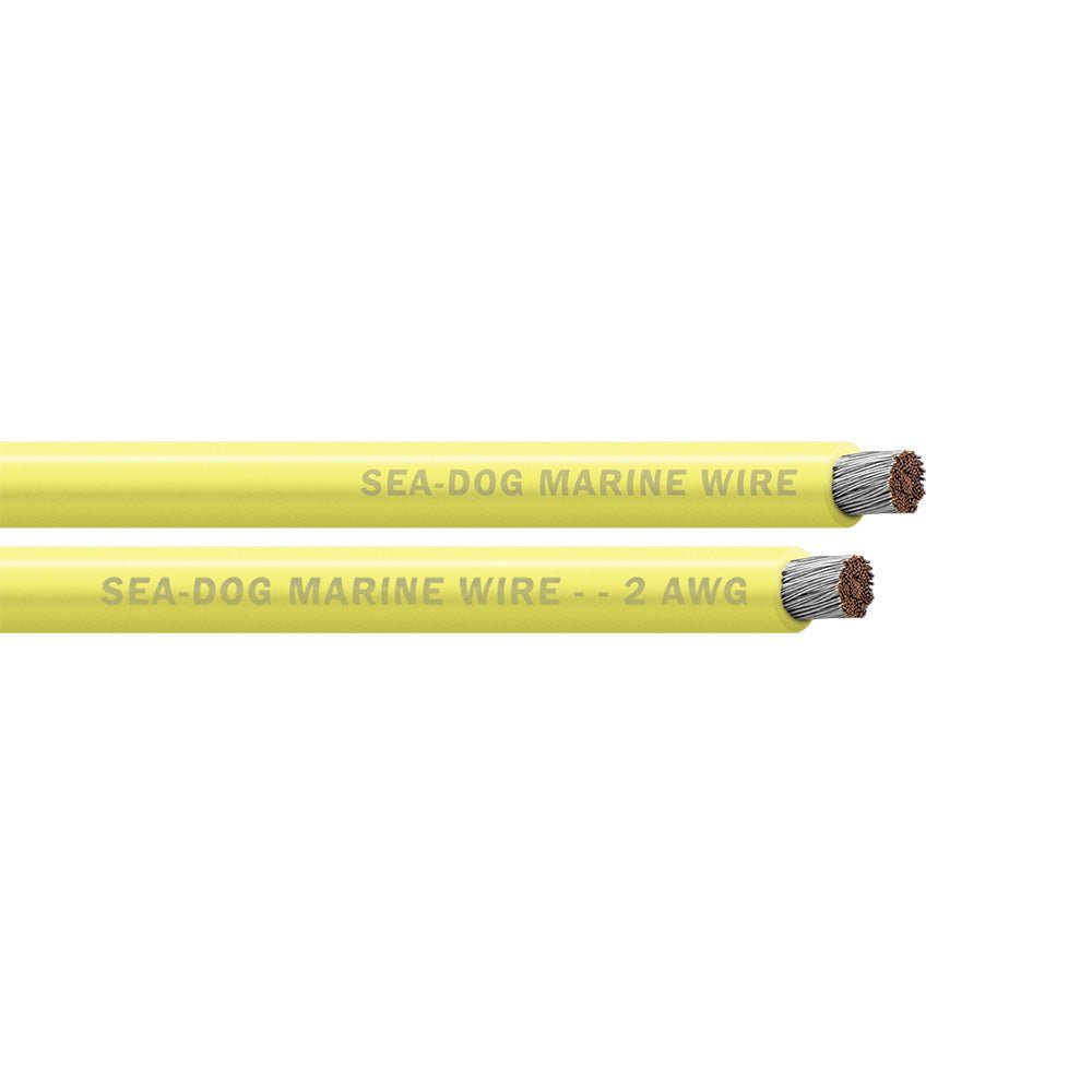 Sea - Dog 2 AWG Yellow Battery Cable - 250' [8002034], Wire, Sea - Dog, at Festive Water Paddlesports
