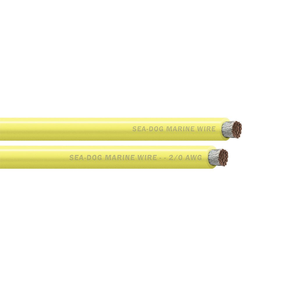 Sea - Dog 2/0 AWG Yellow Battery Cable - 100' [8021032], Wire, Sea - Dog, at Festive Water Paddlesports