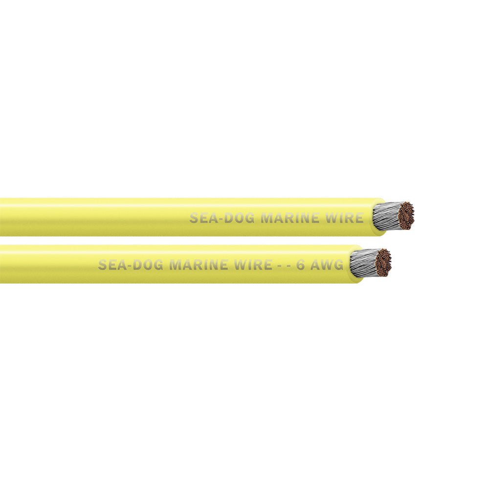 Sea - Dog 6 AWG Yellow Battery Cable - 100' [8006032], Wire, Sea - Dog, at Festive Water Paddlesports