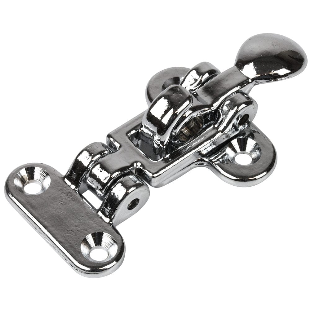 Sea - Dog Anti - Rattle Latch - Sand - Cast Chrome - Plated Brass [222110 - 1], Latches, Sea - Dog, , , at Festive Water Paddlesports