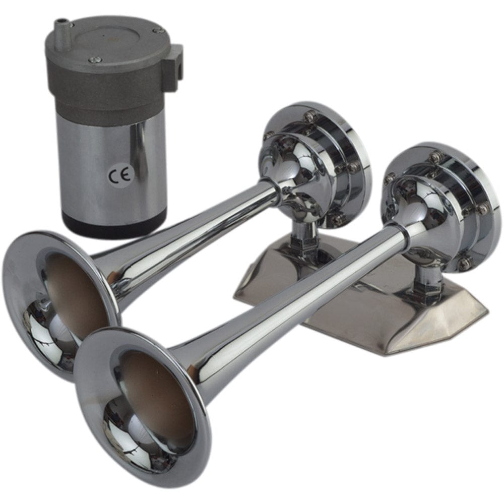 Sea - Dog MaxBlast Air Horn - Mini Dual Trumpet [432620 - 1], Horns, Sea - Dog, , , at Festive Water Paddlesports