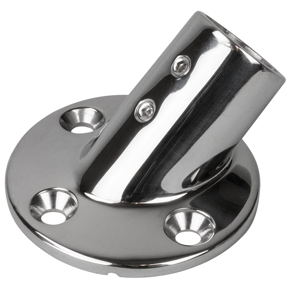 Sea - Dog Rail Base Fitting 2 - 3/4" Round Base 45 316 Stainless Steel - 1" OD [280451 - 1], Rail Fittings, Sea - Dog, , , at Festive Water Paddlesports
