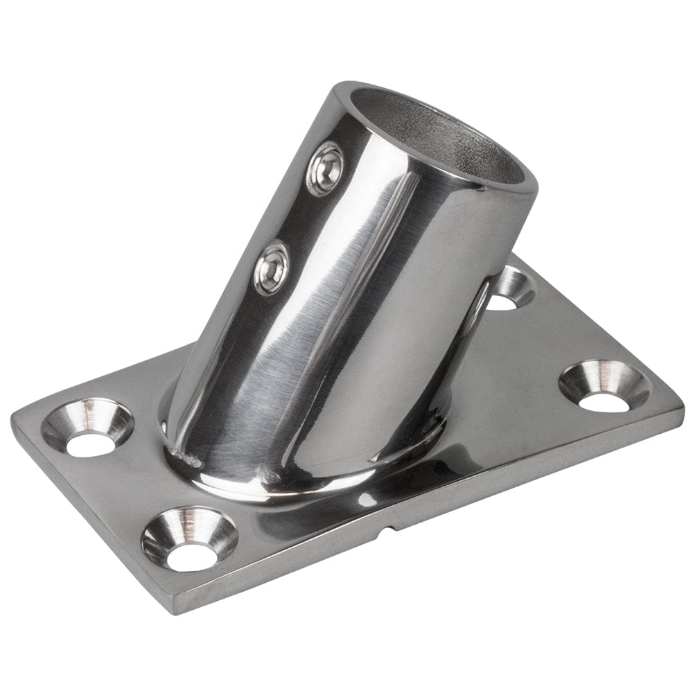 Sea - Dog Rail Base Fitting Rectangular Base 60 316 Stainless Steel - 1 - 7/8" x 3 - 1/4" - 1" OD [281601 - 1], Rail Fittings, Sea - Dog, , , at Festive Water Paddlesports