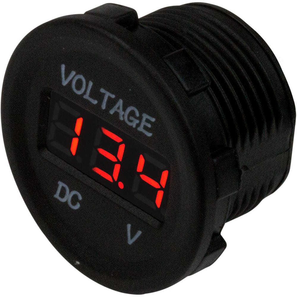 Sea - Dog Round Voltage Meter - 6V - 30V [421615 - 1], Meters & Monitoring, Sea - Dog, , , at Festive Water Paddlesports