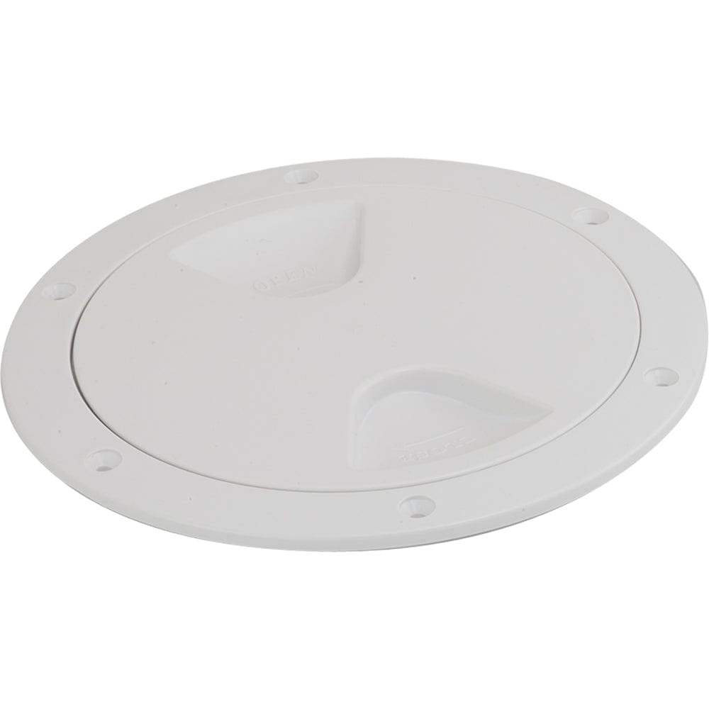 Sea - Dog Screw - Out Deck Plate - White - 4" [335740 - 1], Deck Plates, Sea - Dog, , , at Festive Water Paddlesports
