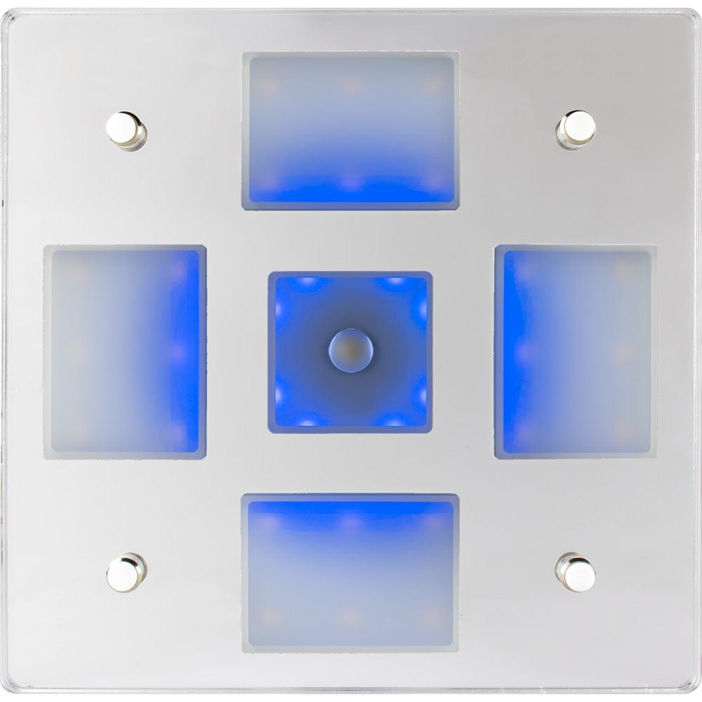 Sea - Dog Square LED Mirror Light w/On/Off Dimmer - White Blue [401840 - 3], Interior / Courtesy Light, Sea - Dog, , , at Festive Water Paddlesports