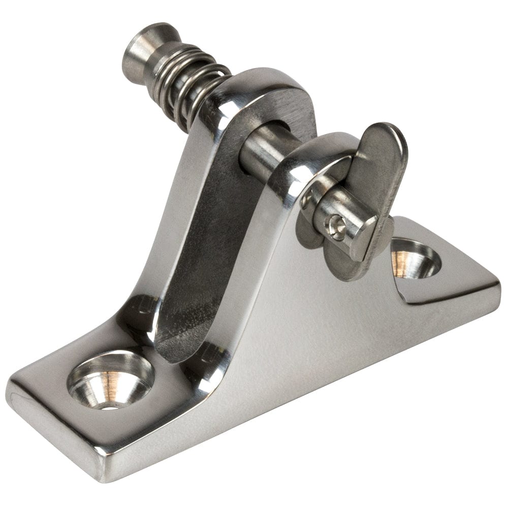 Sea - Dog Stainless Steel Angle Base Deck Hinge - Removable Pin [270235 - 1], Bimini Top Fittings, Sea - Dog, , , at Festive Water Paddlesports