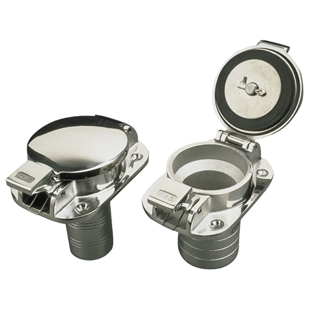 Sea - Dog Stainless Steel Flip Top Deck Fill - Gas - 2" Hose [351100], Deck Fills, Sea - Dog, , , at Festive Water Paddlesports