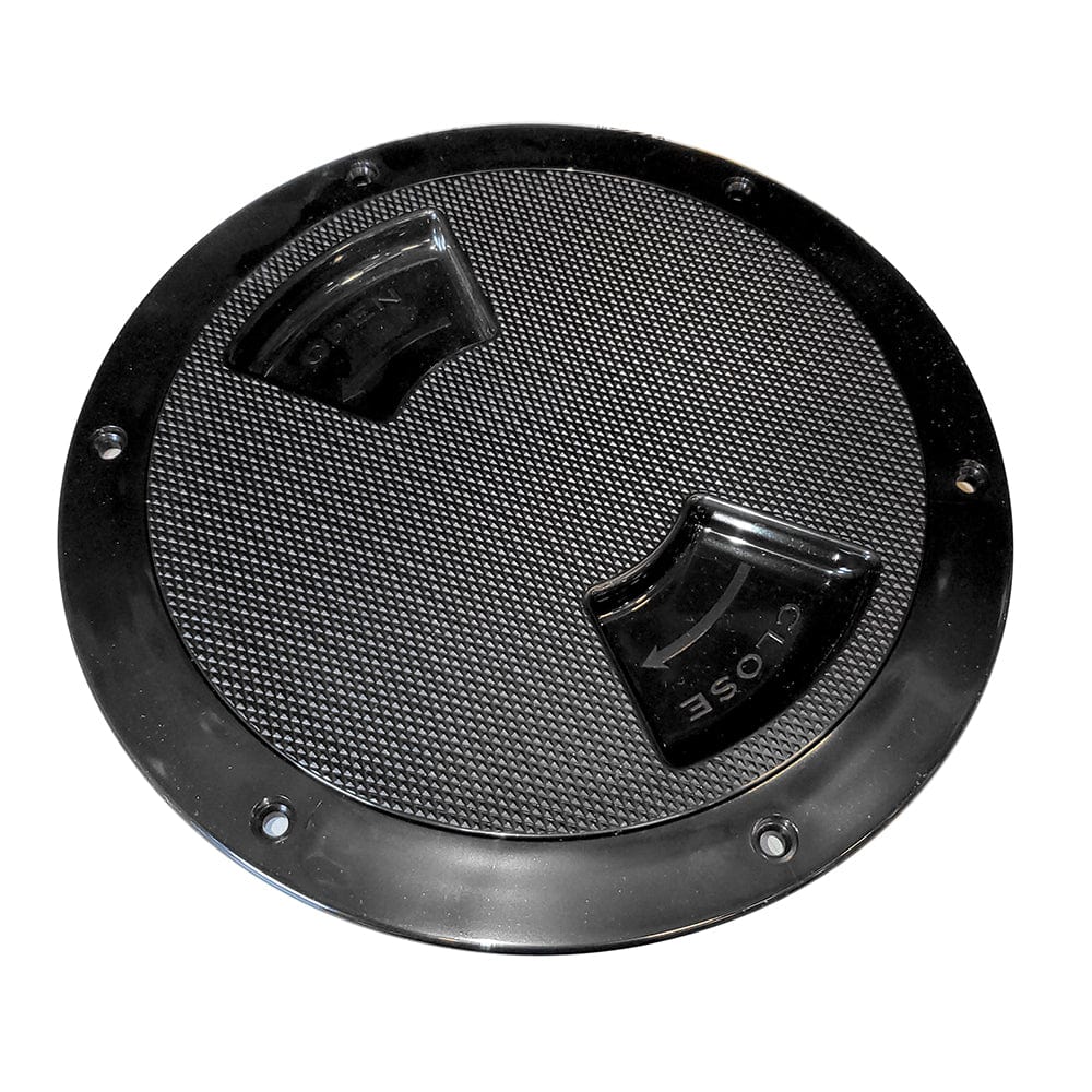 Sea - Dog Textured Quarter Turn Deck Plate - Black - 5" [336157 - 1], Deck Plates, Sea - Dog, , , at Festive Water Paddlesports