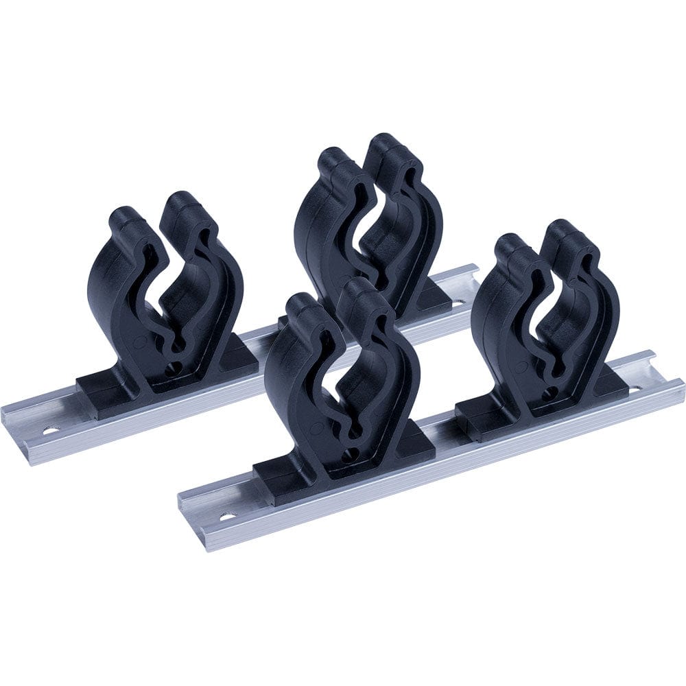 Sea - Dog Track Rod Holder - 7" Tracks - 4 Rod Clips [325044 - 1], Rod & Reel Storage, Sea - Dog, , , at Festive Water Paddlesports