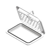 Sea - Dog Triple Lock Rectangular Marine Hatch - 10" x 14" - White [336520 - 3], Hatches, Sea - Dog, , , at Festive Water Paddlesports