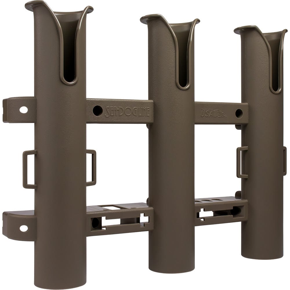 Sea - Dog Triple Threat Three Pole Rod Holder - Flat Dark Earth [325034 - 1], Rod Holders, Sea - Dog, , , at Festive Water Paddlesports