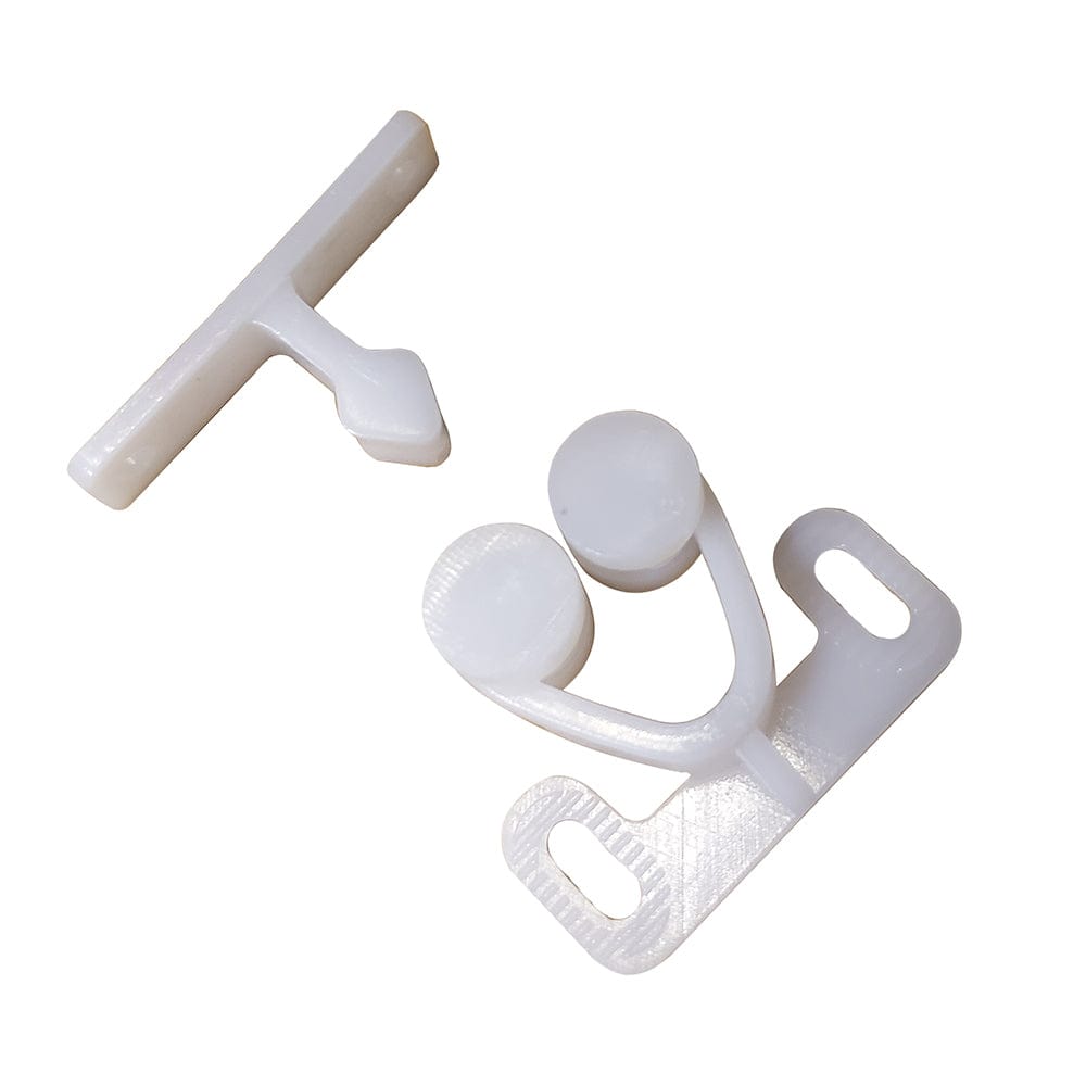 Sea - Dog Twin Roller Door Catch - White [227141 - 1], Latches, Sea - Dog, , , at Festive Water Paddlesports