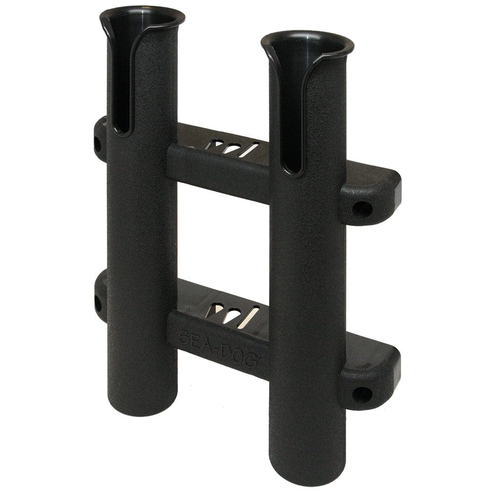 Sea - Dog Two Pole Side Mount Rod Storage Rack - Black [325029 - 1], Rod & Reel Storage, Sea - Dog, , , at Festive Water Paddlesports