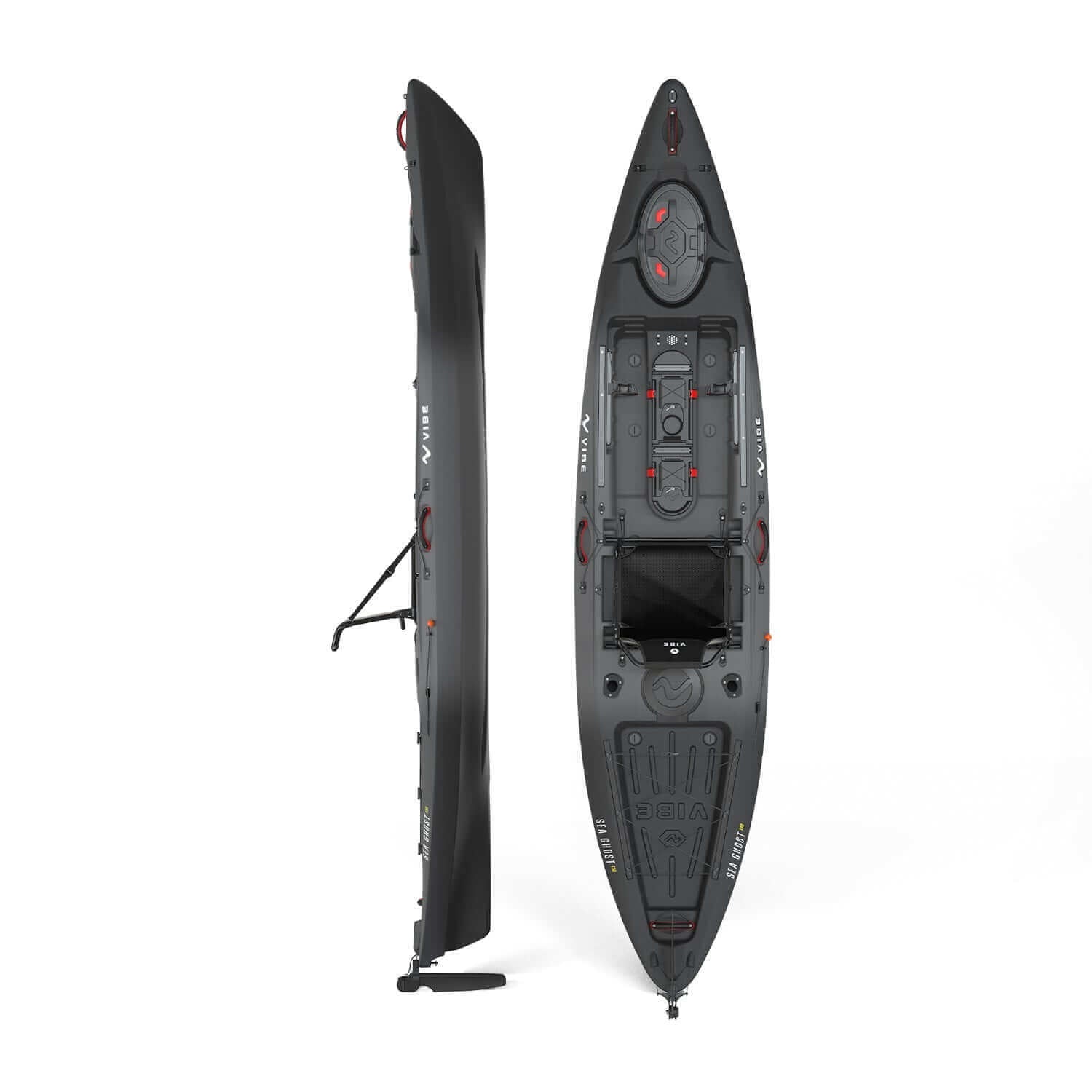 Sea Ghost 130, Fishing Kayak, Vibe Kayaks, Raven at Festive Water Paddlesports