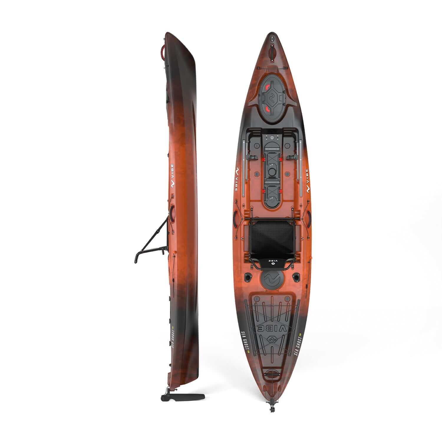 Sea Ghost 130, Fishing Kayak, Vibe Kayaks, Wildfire at Festive Water Paddlesports