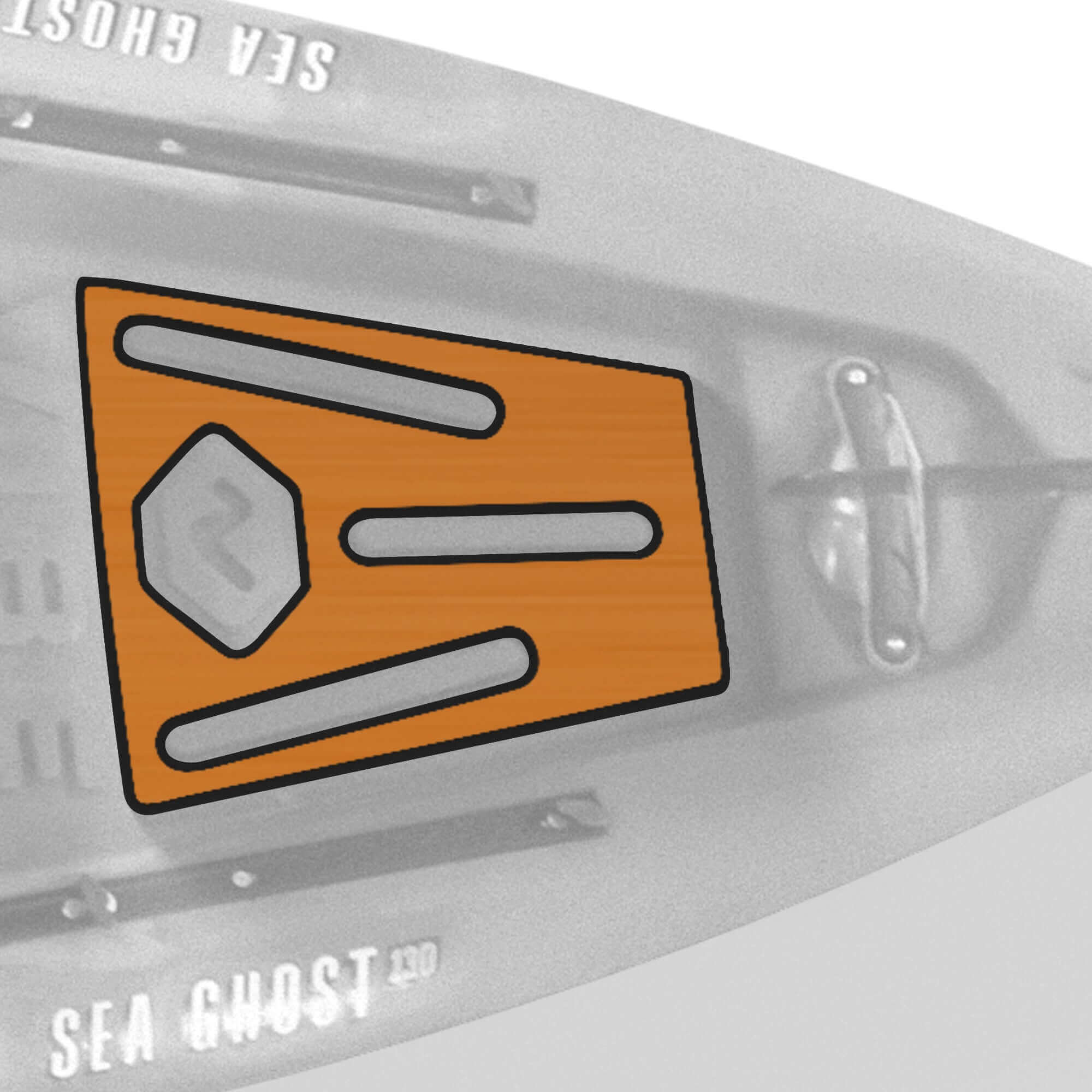 Sea Ghost 130 Premium Deck Padding, Deck Padding, Vibe Kayaks, Black at Festive Water Paddlesports