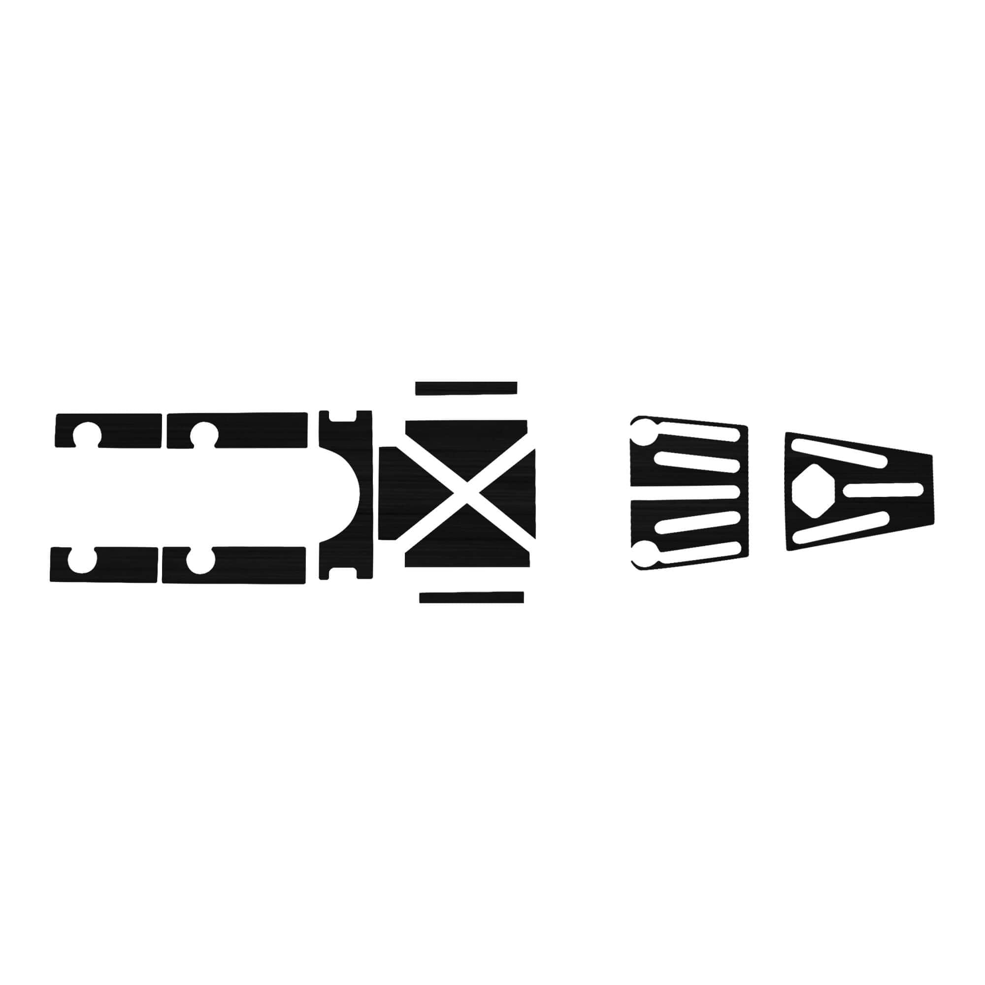 Sea Ghost 130 Premium Deck Padding, Deck Padding, Vibe Kayaks, Teak at Festive Water Paddlesports