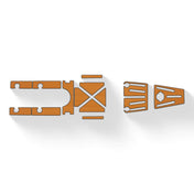Sea Ghost 130 Premium Deck Padding, Deck Padding, Vibe Kayaks, Teak at Festive Water Paddlesports