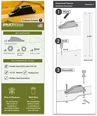 Sea - Lect Designs Clamcleat Jr. Kit, Kayak Rigging, Sea - Lect Designs, at Festive Water Paddlesports