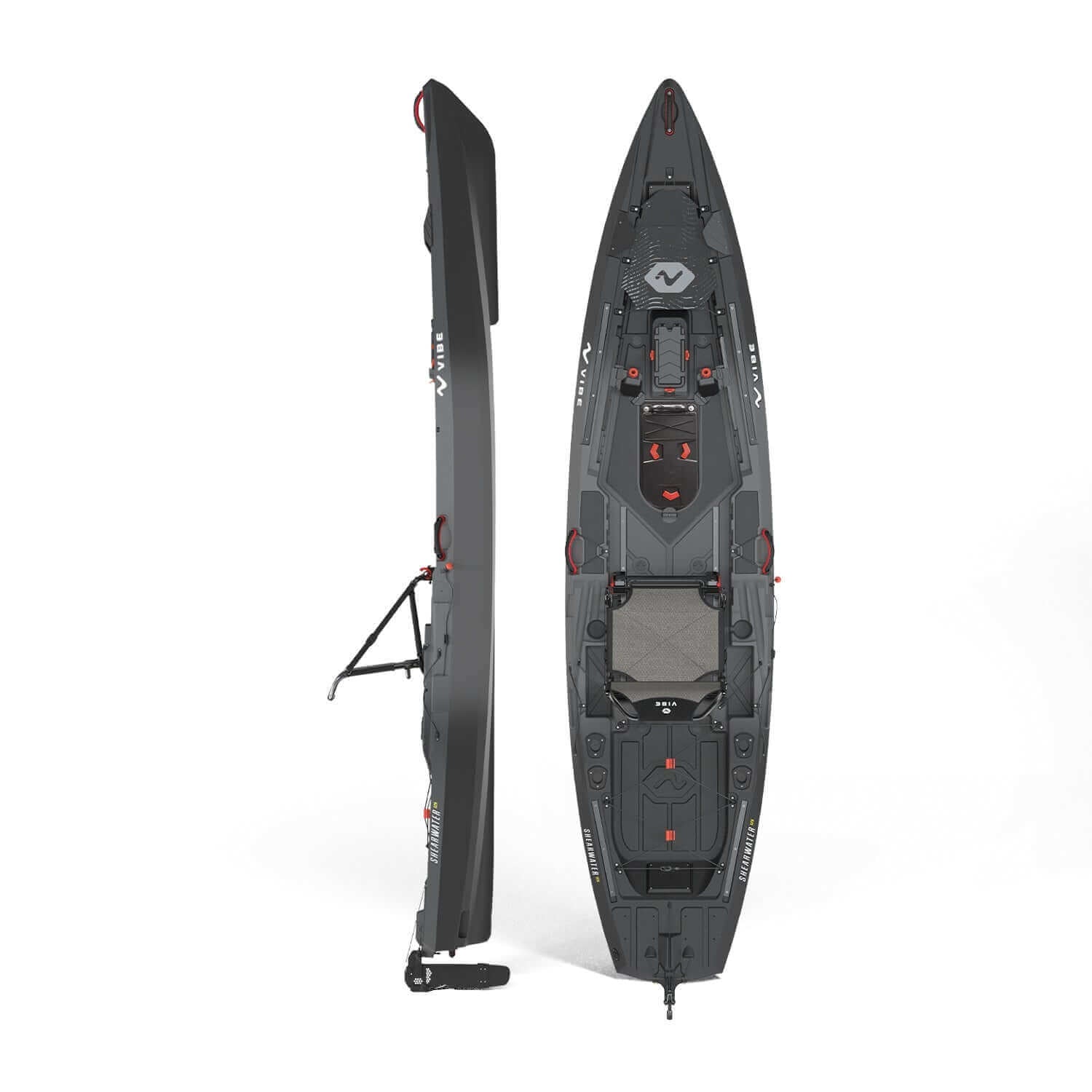 Shearwater 125, Fishing Kayak, Vibe Kayaks, Raven at Festive Water Paddlesports