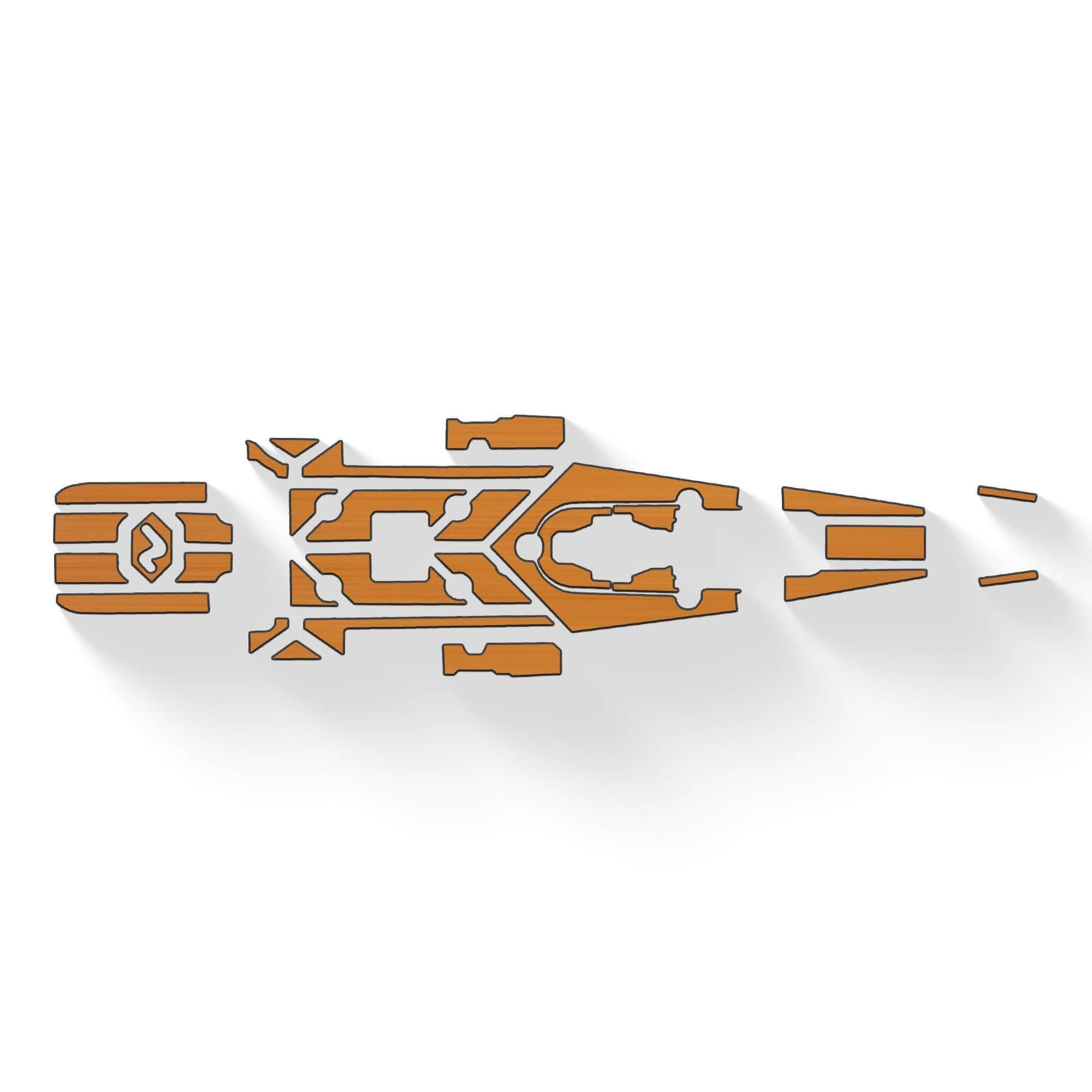 Shearwater 125 Premium Deck Padding, Deck Padding, Vibe Kayaks, Teak at Festive Water Paddlesports