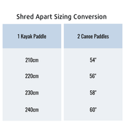Shred Apart, Whitewater Paddle, Aqua Bound, 210 cm at Festive Water Paddlesports