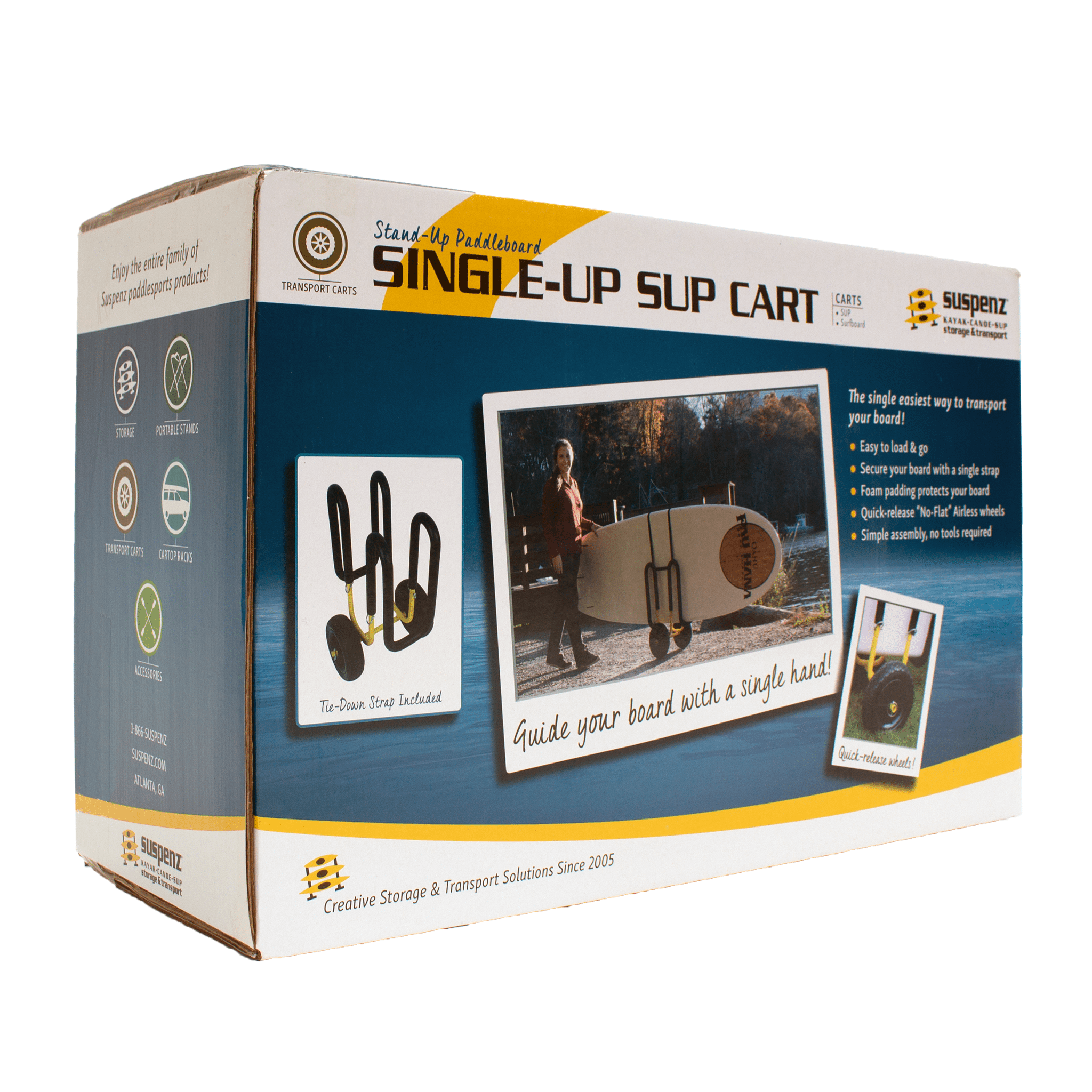 Single - UP SUP Airless Cart, Carts, Suspenz, Airless Cart Only at Festive Water Paddlesports