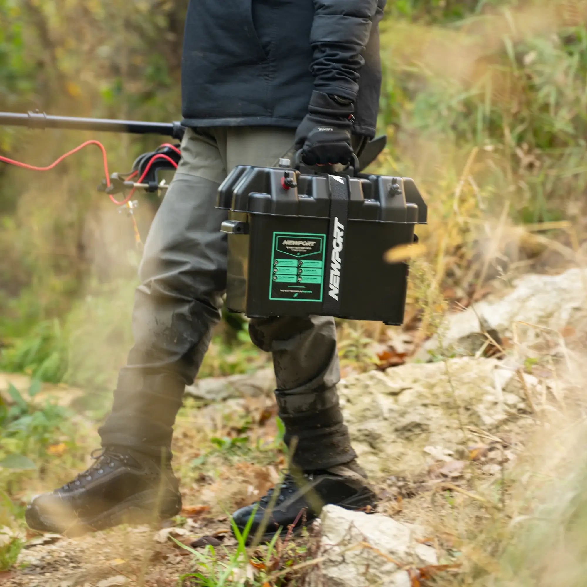 Smart Battery Box, Trolling Motor Accessory, Newport Wholesale, at Festive Water Paddlesports
