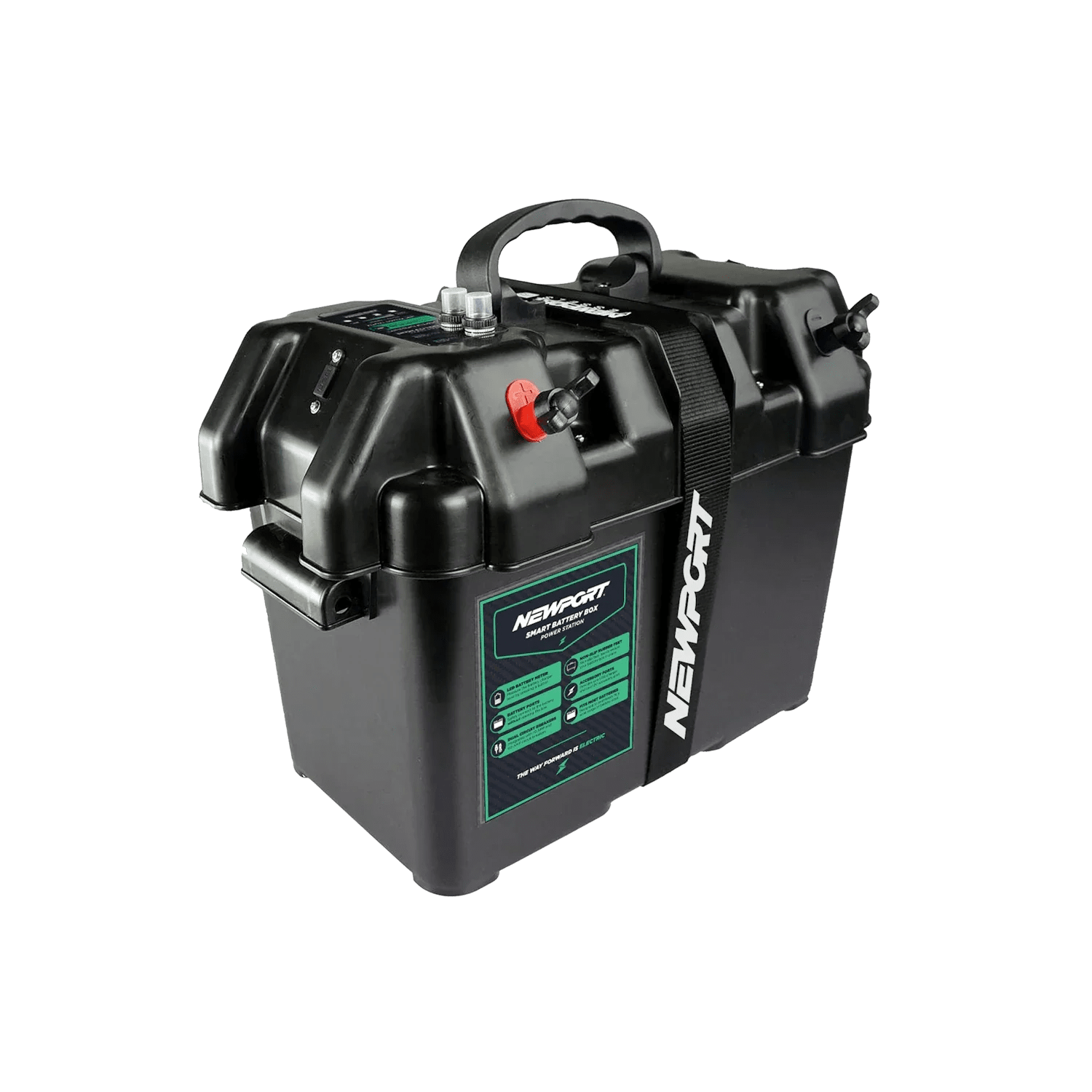 Smart Battery Box, Trolling Motor Accessory, Newport Wholesale, at Festive Water Paddlesports
