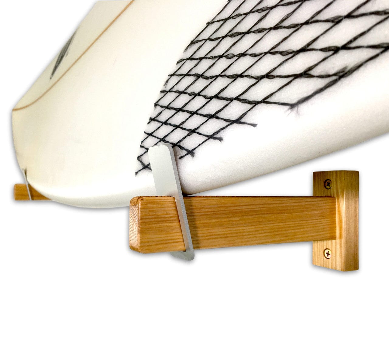 Solid Oak Surfboard Display | Minimalist Wood Rack | Holds 20 lbs, Wall Mounted, StoreYourBoard, , , at Festive Water Paddlesports