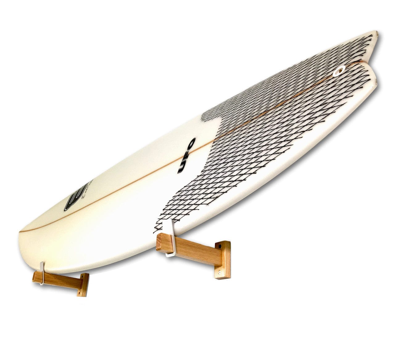 Solid Oak Surfboard Display | Minimalist Wood Rack | Holds 20 lbs, Wall Mounted, StoreYourBoard, , , at Festive Water Paddlesports