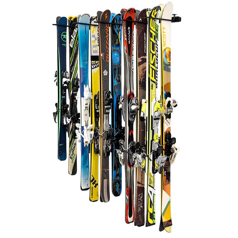 Solitude Ski Rack | Adjustable Wall Storage System | Holds 10 Pairs of Skis, Wall Mounted, StoreYourBoard, , , at Festive Water Paddlesports