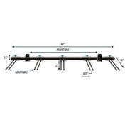 Solitude Ski Rack | Adjustable Wall Storage System | Holds 10 Pairs of Skis, Wall Mounted, StoreYourBoard, , , at Festive Water Paddlesports