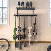 Solitude Ski + Shelf | Adjustable Wall Storage System | Holds 10 Pairs of Skis, Wall Mounted, StoreYourBoard, , , at Festive Water Paddlesports