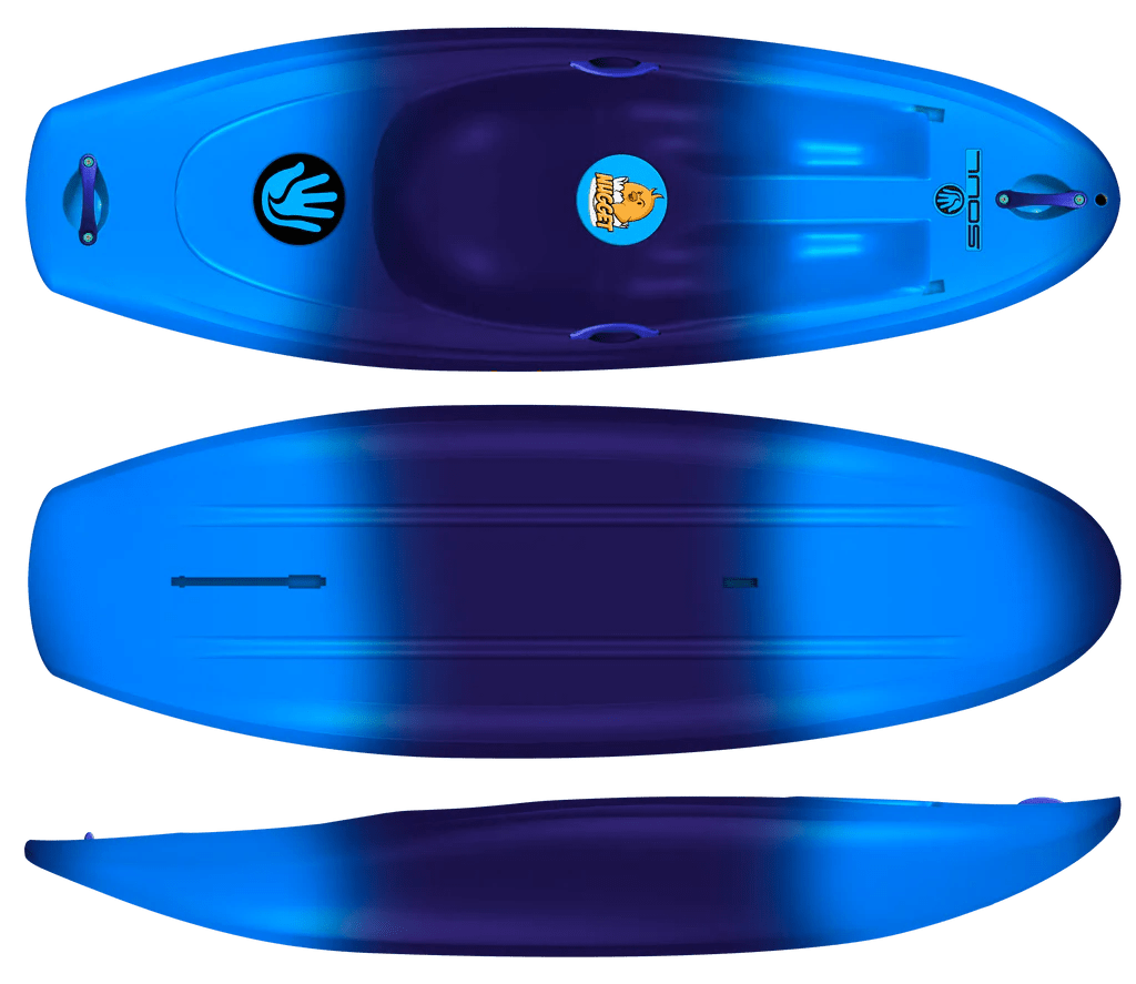 Soul Nugget Youth Sit - On - Top Kayak, Whitewater Kayak, Soul Waterman, Blues Cafe - Basic, , at Festive Water Paddlesports